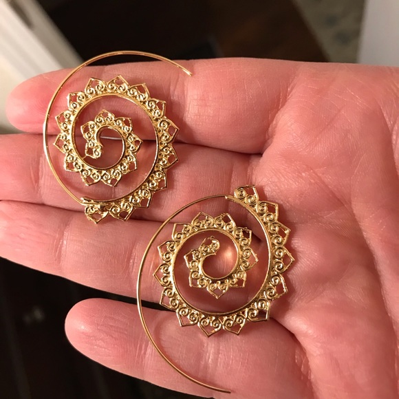 Boho looped earrings - Picture 6 of 7
